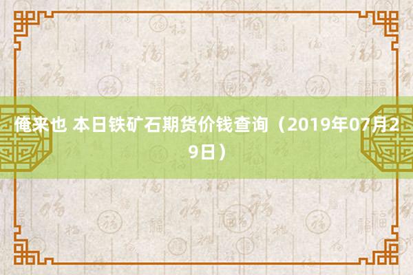 俺来也 本日铁矿石期货价钱查询（2019年07月29日）