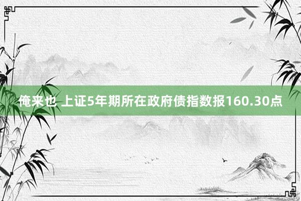 俺来也 上证5年期所在政府债指数报160.30点