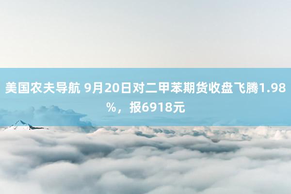 美国农夫导航 9月20日对二甲苯期货收盘飞腾1.98%，报6918元