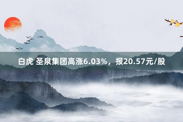 白虎 圣泉集团高涨6.03%，报20.57元/股