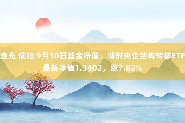 走光 偷拍 9月30日基金净值：博时央企结构转移ETF最新净值1.3402，涨7.82%