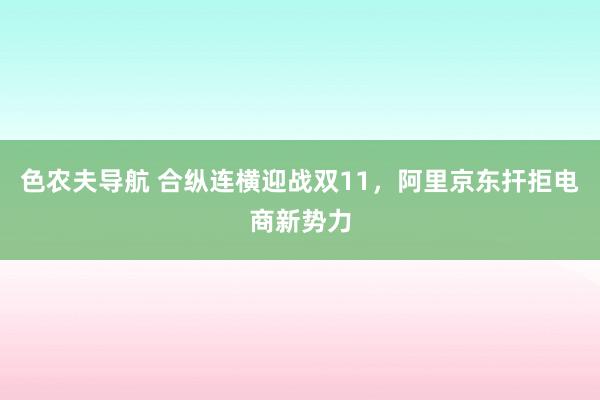 色农夫导航 合纵连横迎战双11，阿里京东扞拒电商新势力