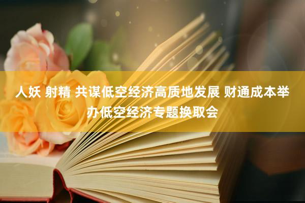 人妖 射精 共谋低空经济高质地发展 财通成本举办低空经济专题换取会