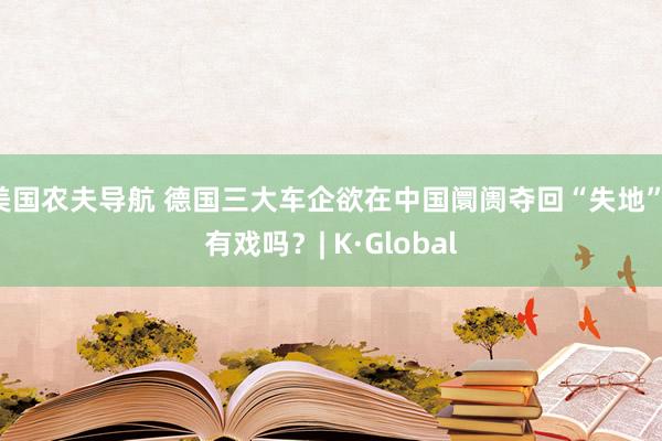 美国农夫导航 德国三大车企欲在中国阛阓夺回“失地”！有戏吗？| K·Global