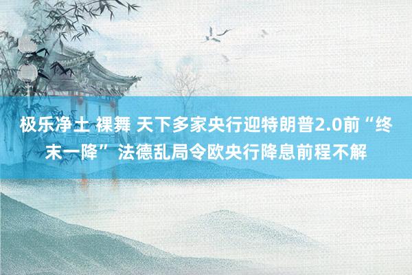 极乐净土 裸舞 天下多家央行迎特朗普2.0前“终末一降” 法德乱局令欧央行降息前程不解