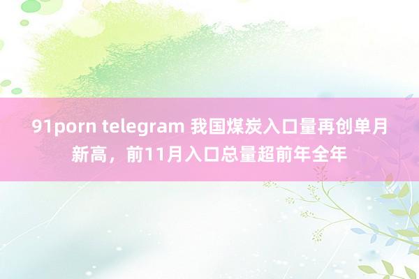 91porn telegram 我国煤炭入口量再创单月新高，前11月入口总量超前年全年