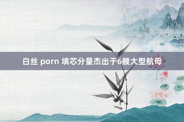 白丝 porn 填芯分量杰出于6艘大型航母